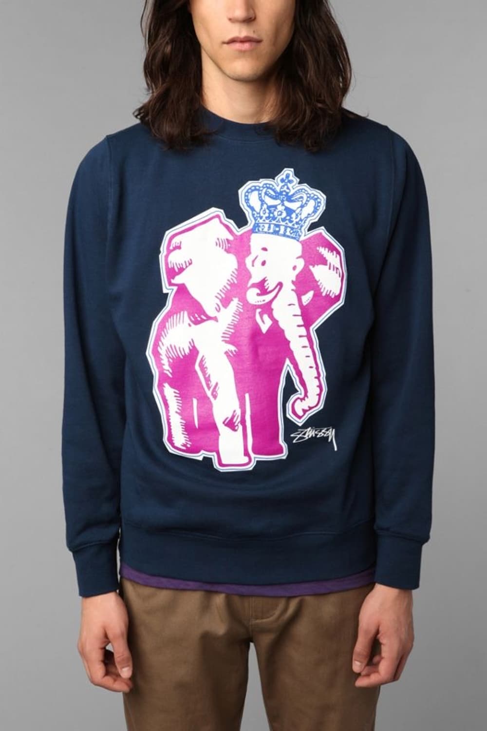 스투시 elephant 크루넥 맨투맨 상품이미지2