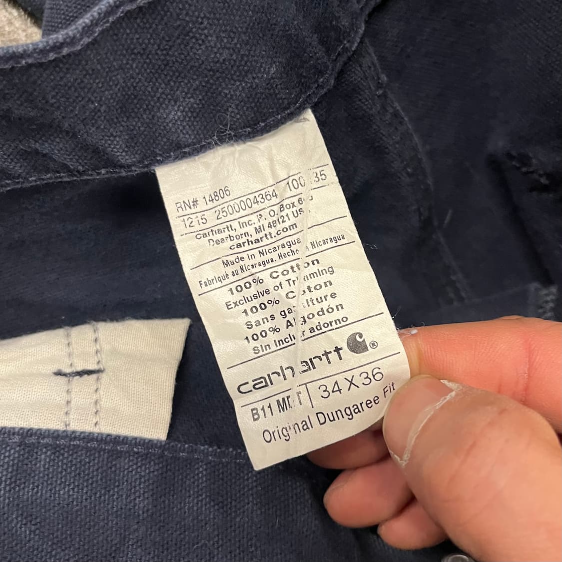 칼하트 B11 MDT 카펜터 팬츠 (33“) 상품이미지6
