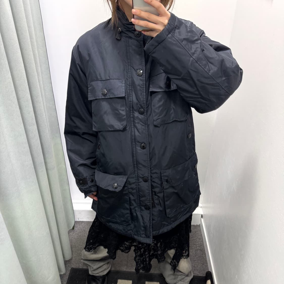 DKNY 네이비 사파리 패딩 상품이미지2