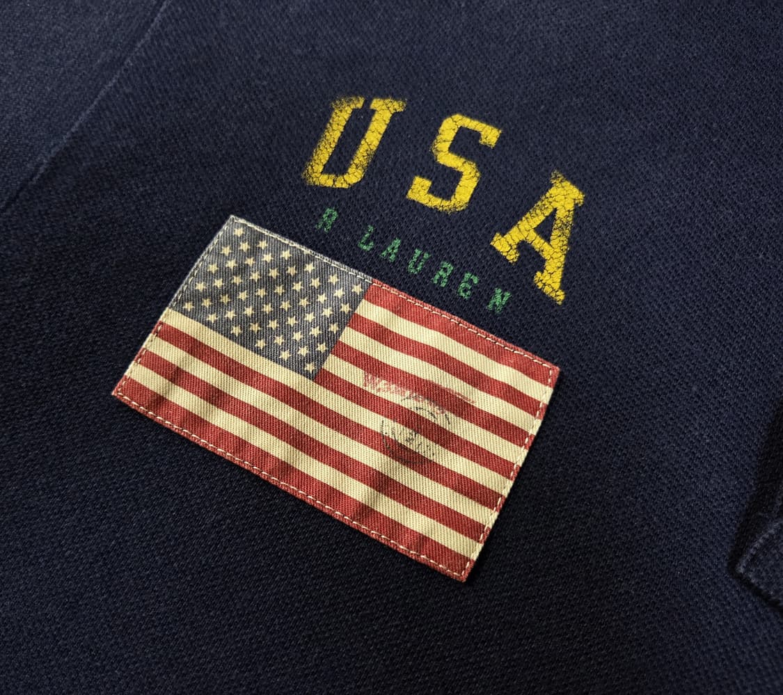폴로 랄프로렌 빅포니 USA 성조기 반팔 카라티 상품이미지5