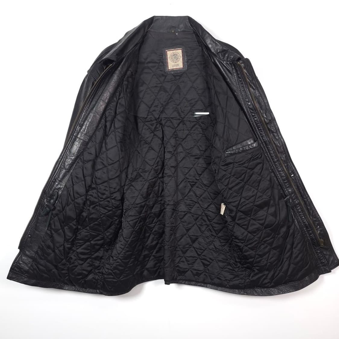 VINTAGE 90s 리얼 양가죽 오버핏 하프 코트 M 상품이미지5