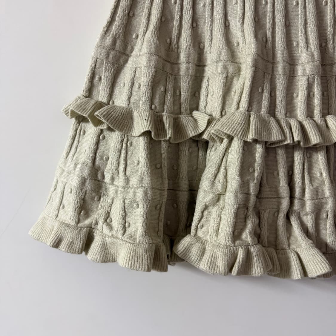 새상품 여자 도트 프릴 미니스커트 상품이미지2