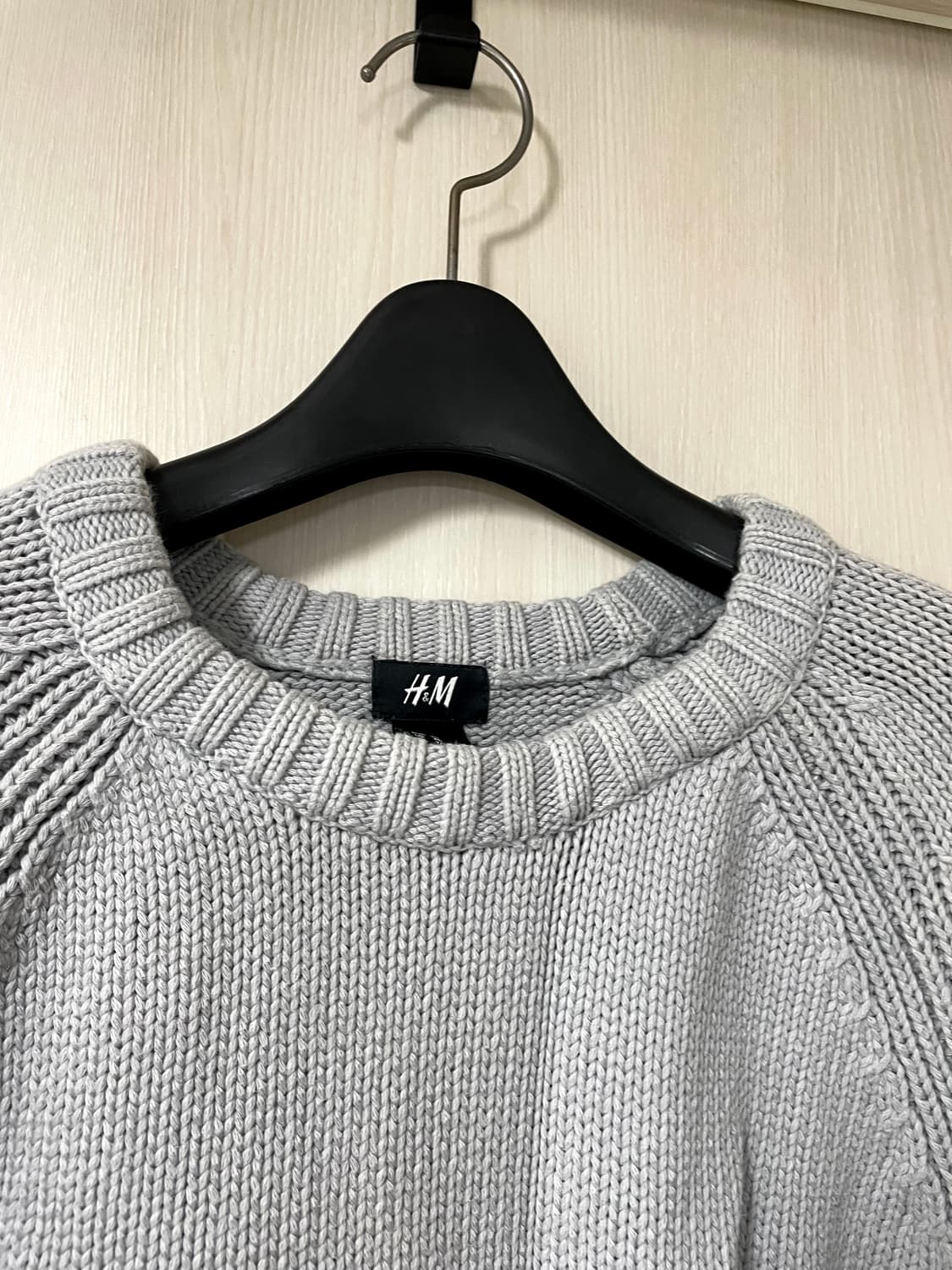 H&M/ 케이블 니트 슬리브/ XL 상품이미지3