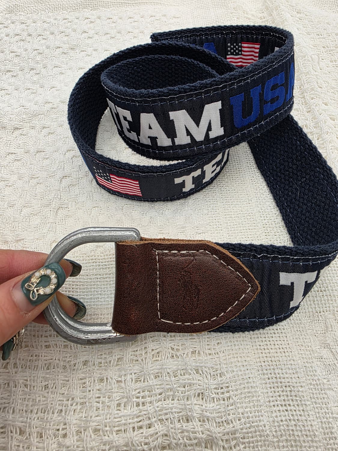 폴로 랄프로렌 블루 팀 오픈벨트 상품이미지3