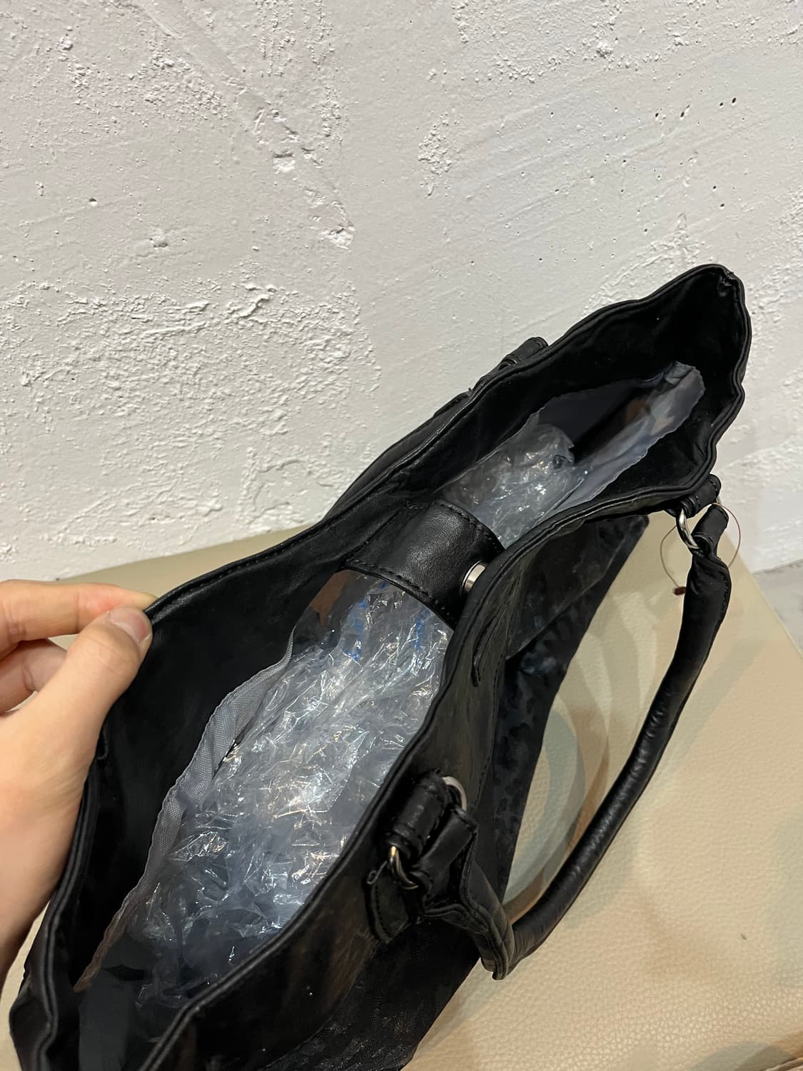 VIVAYOU JPN 레더트리밍 레오파드 숄더백 토트백 상품이미지4