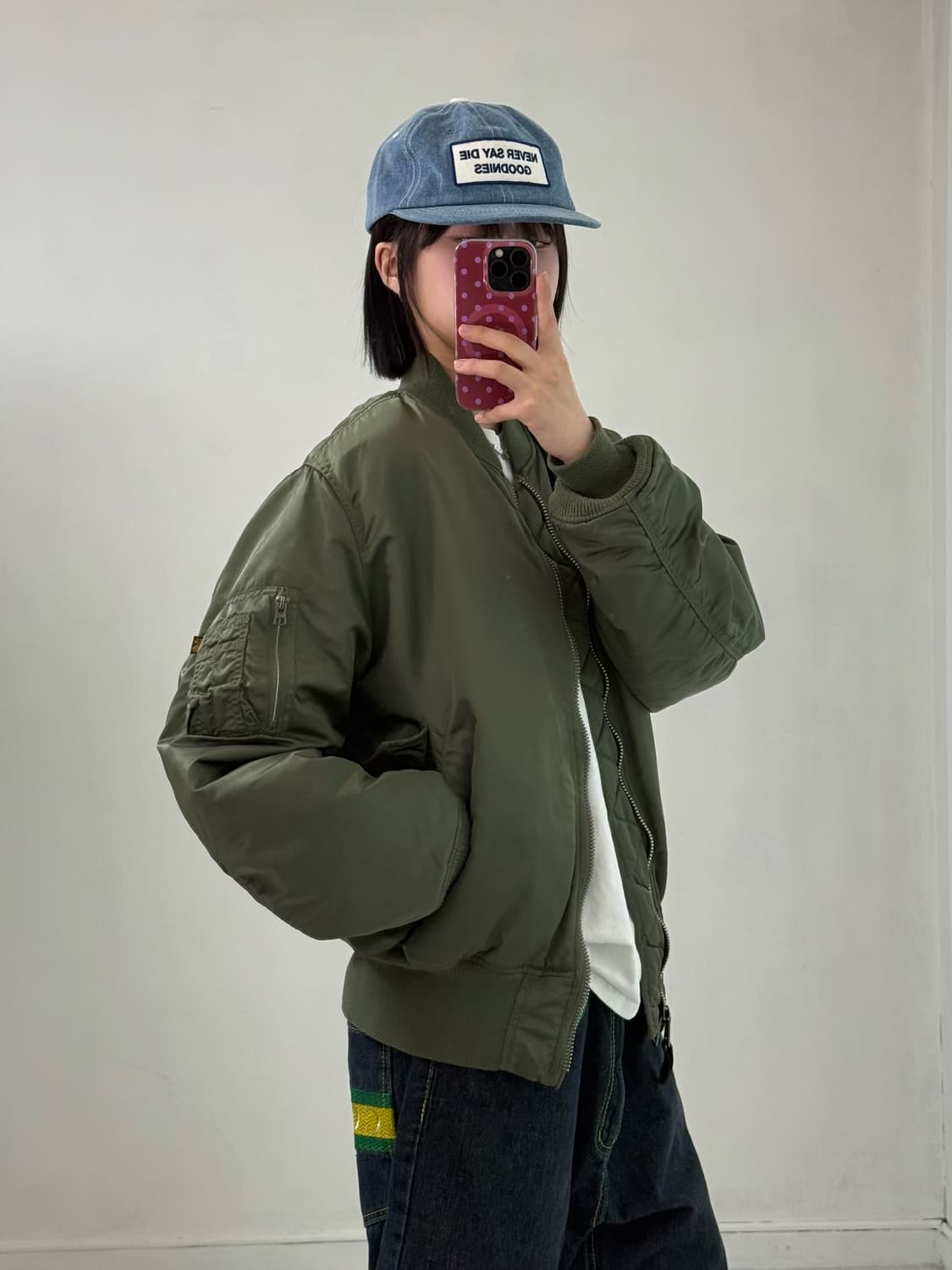 알파인더스트리 ma-1 카키 항공점퍼 상품이미지3