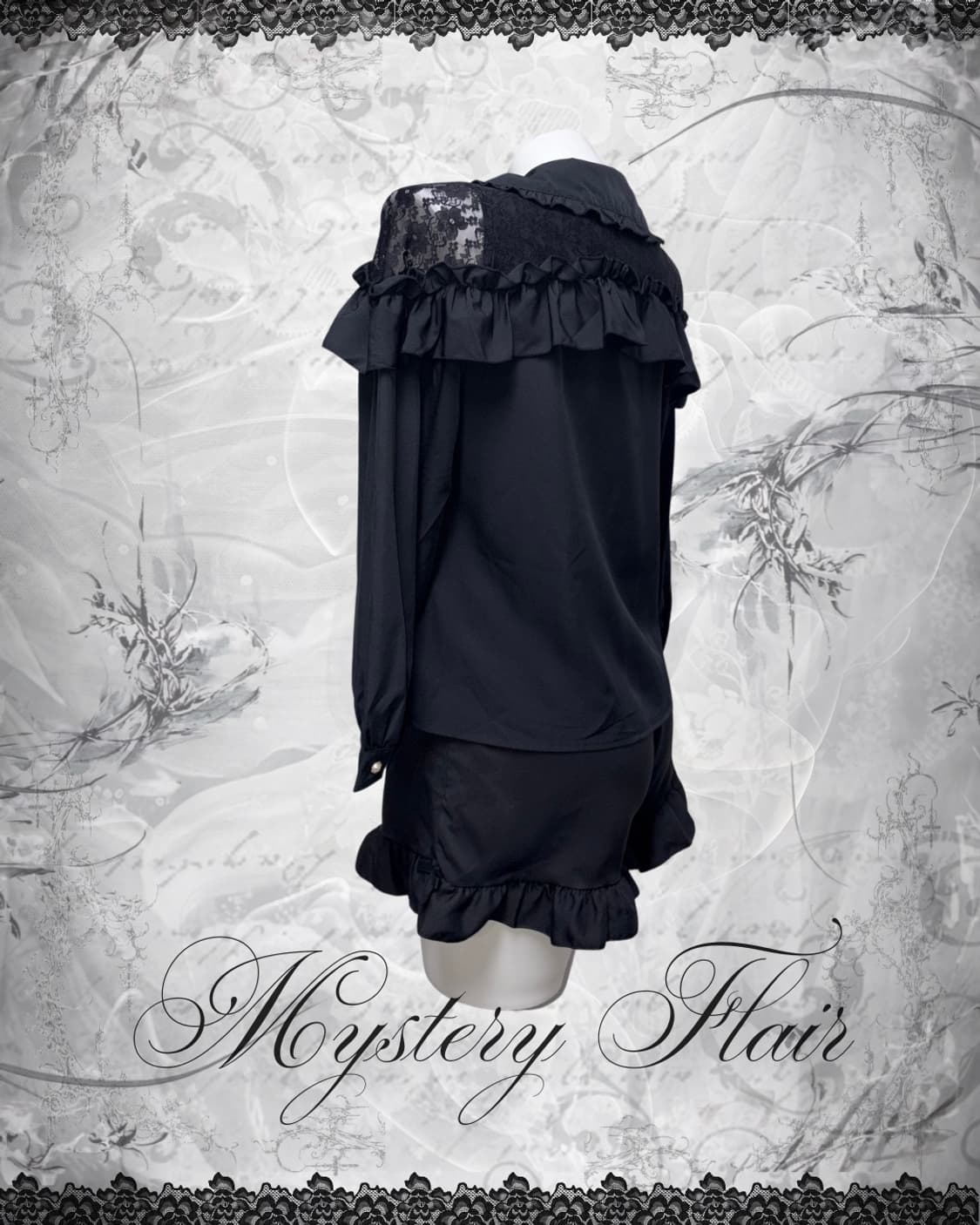 고스로리 고딕 블라우스 & 프릴팬츠 단품 구매 가능~ 상품이미지3