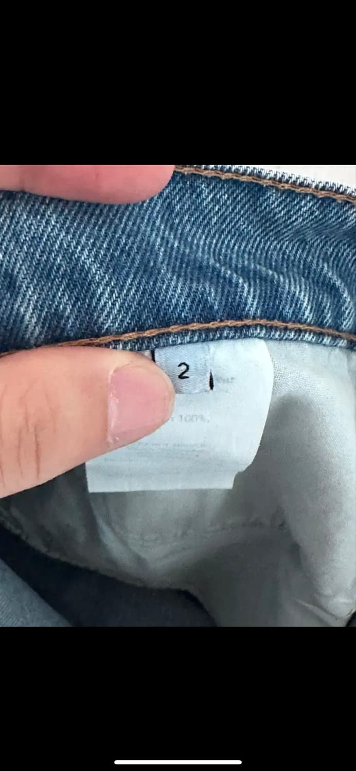 스테디에브리웨어 sew 릴렉스드 데님 팬츠 미디엄블루 콘밀원단 2사이즈 상품이미지3