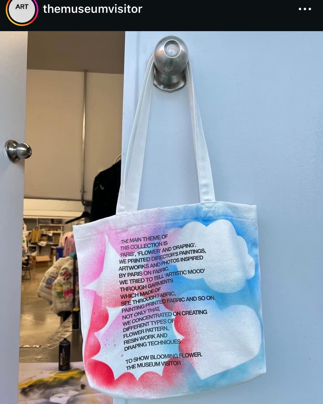 더뮤지엄비지터 스프레이 에코백 MULTI SPRAYED ECOBAG 상품이미지1