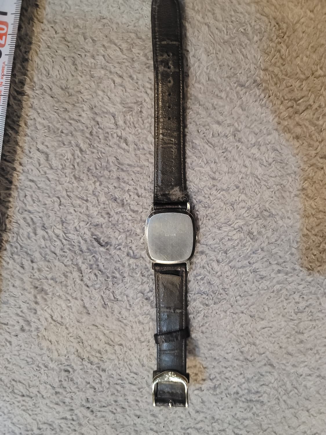 세이코 빈티지 가죽 사각 시계 상품이미지4