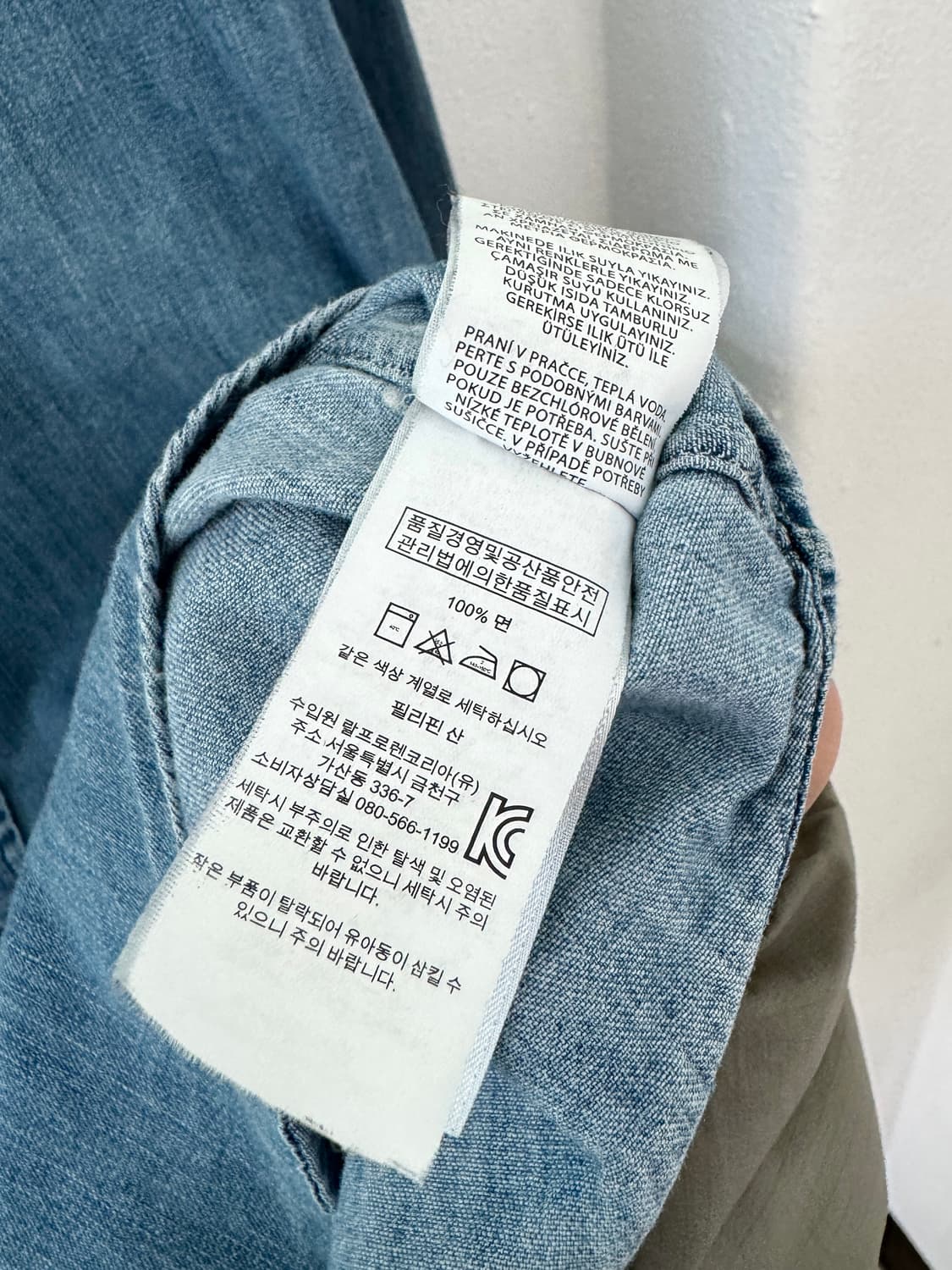 폴로 데님 샴브레이 셔츠 상품이미지5