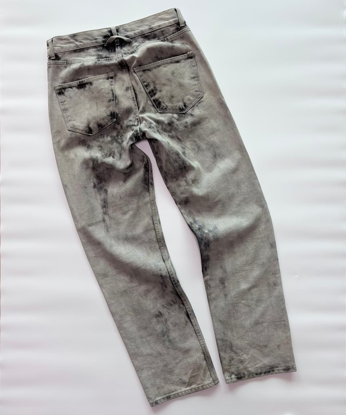 친다운(CHIN DOWN) 오버다이 타이다이 워싱 데님 팬츠 상품이미지3