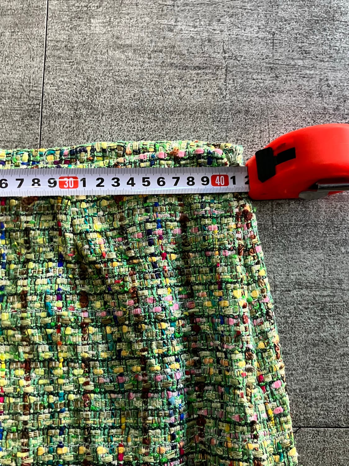 일본빈티지 Etro 오리엔탈보헤미안 트위드 미디스커트 상품이미지2