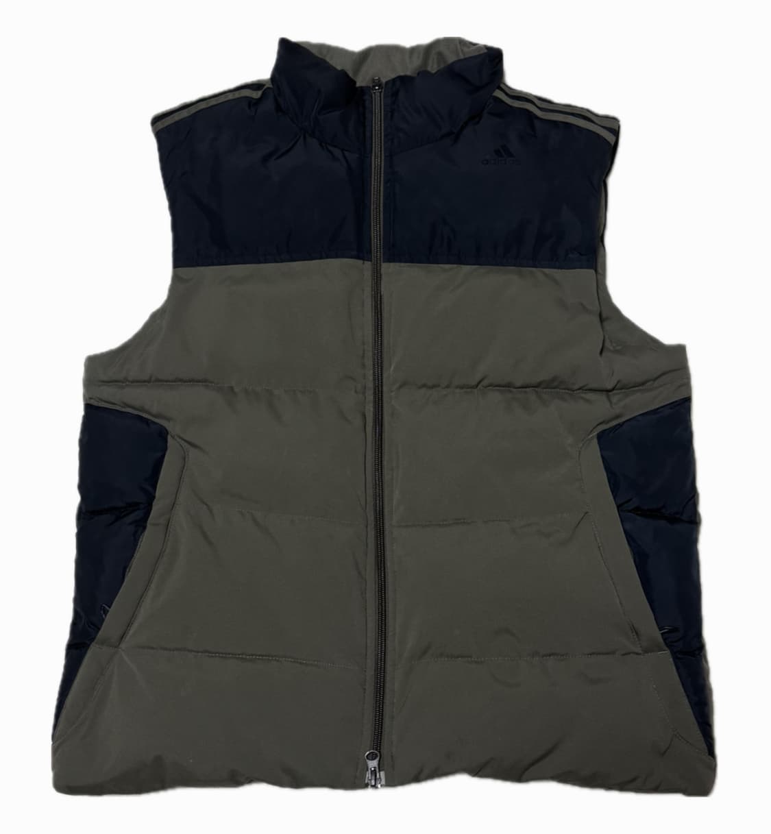 아디다스 카키 블랙 조끼 패딩  상품이미지3