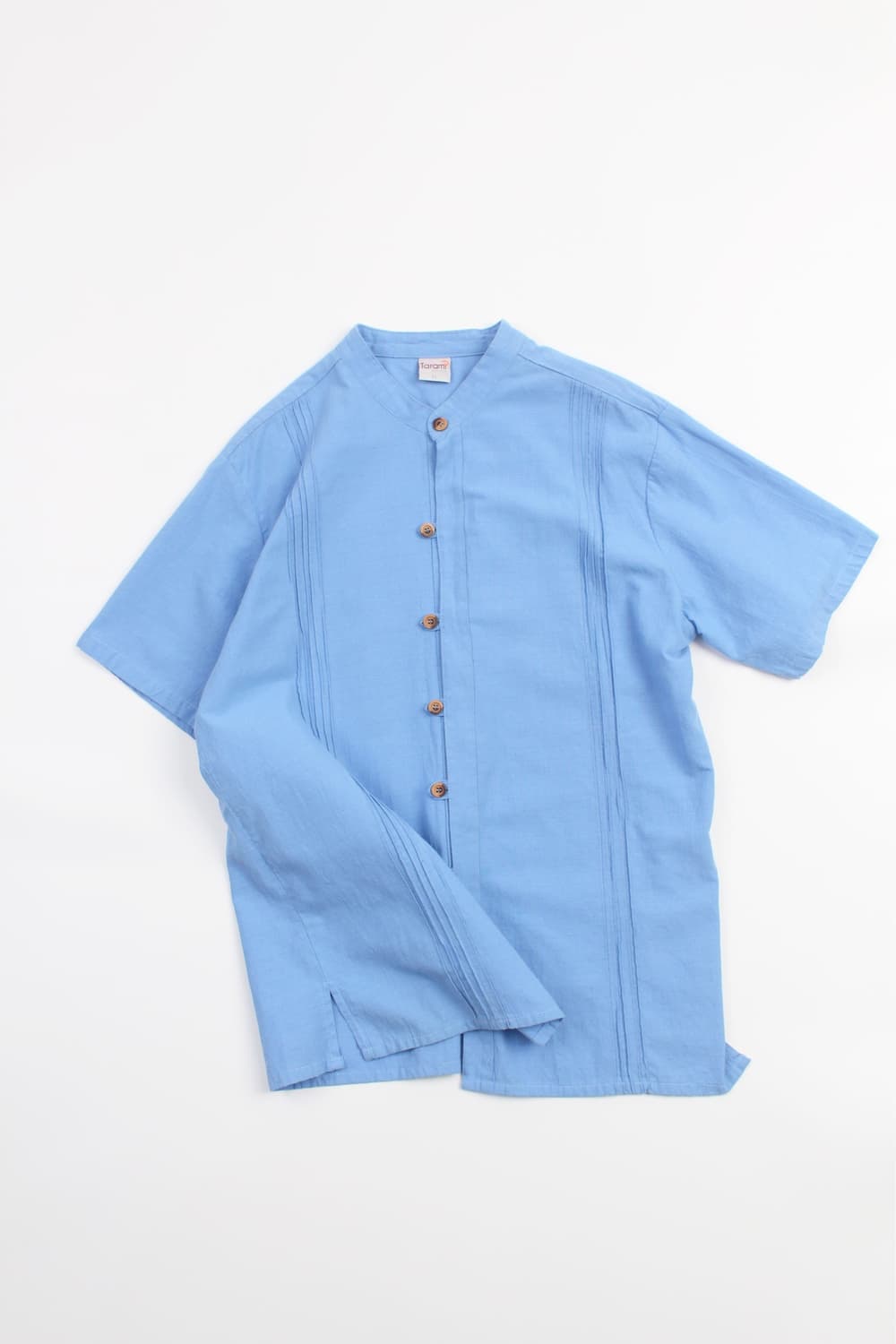 Tarami Band Collar Guayabera Shirt 상품이미지8