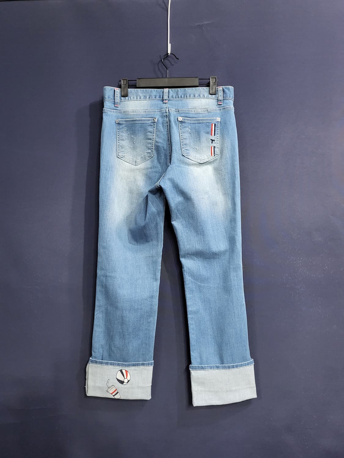 K&J 롤업 스판 데님 팬츠 상품이미지4