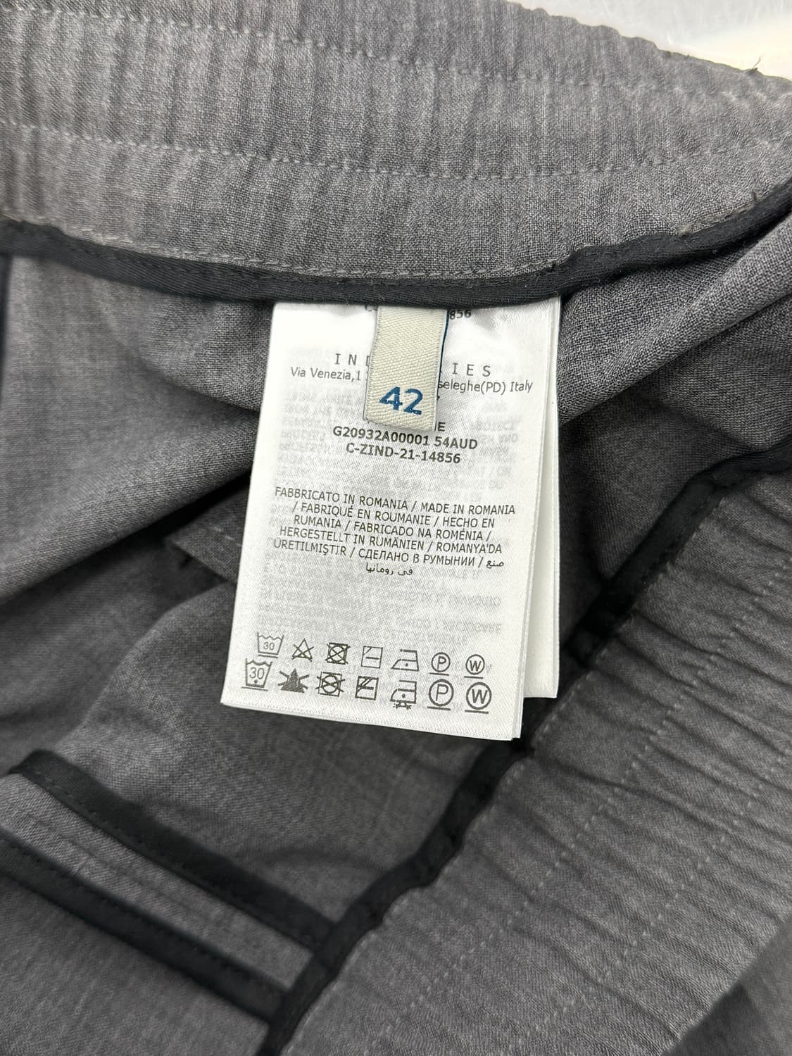 몽클레르 그레이 멜란지 드로스트링 웨이스트 팬츠 상품이미지7