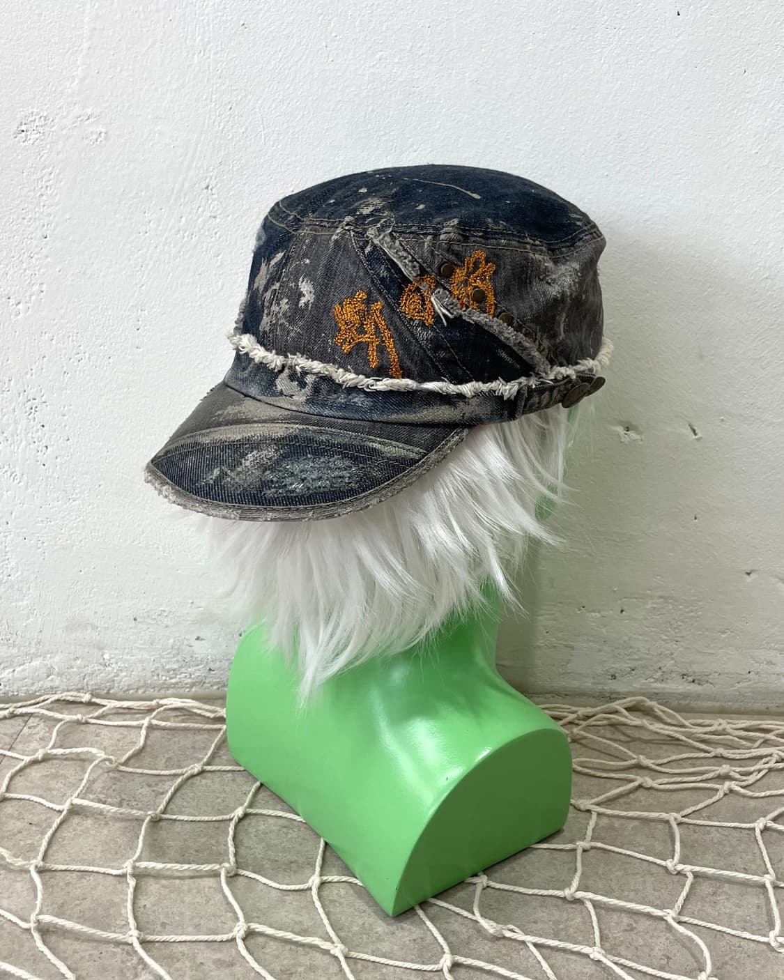 Dirty Washing Crochet Denim Cap 상품이미지3