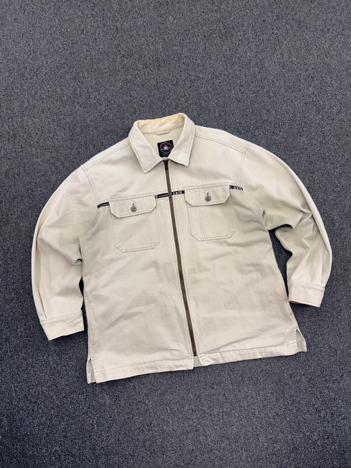 L)컨버스 빈티지 코튼 집업 자켓 상품이미지2