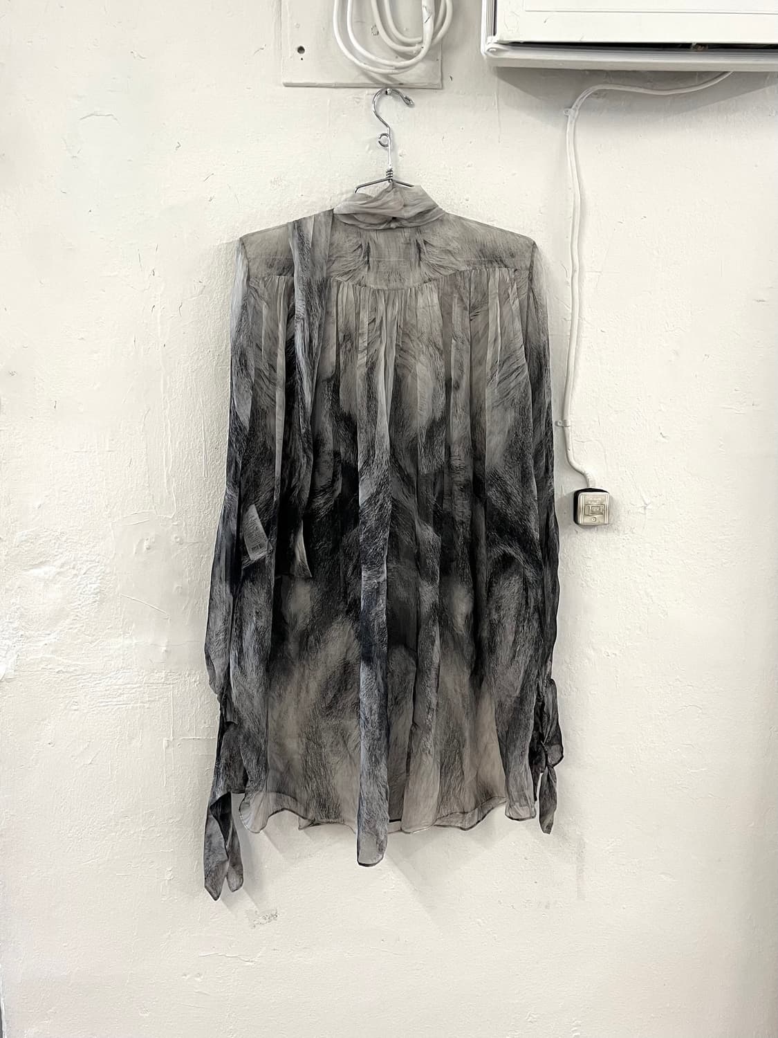 알렉산더 맥퀸 2014 아카이브 고스트 실크 스카프 드레스 상품이미지8