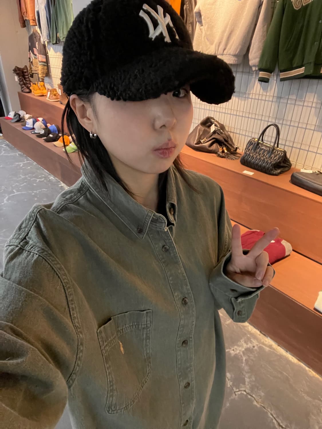 MLB 뉴욕 양키스 셰르파 베이스볼 캡 H1111 상품이미지2