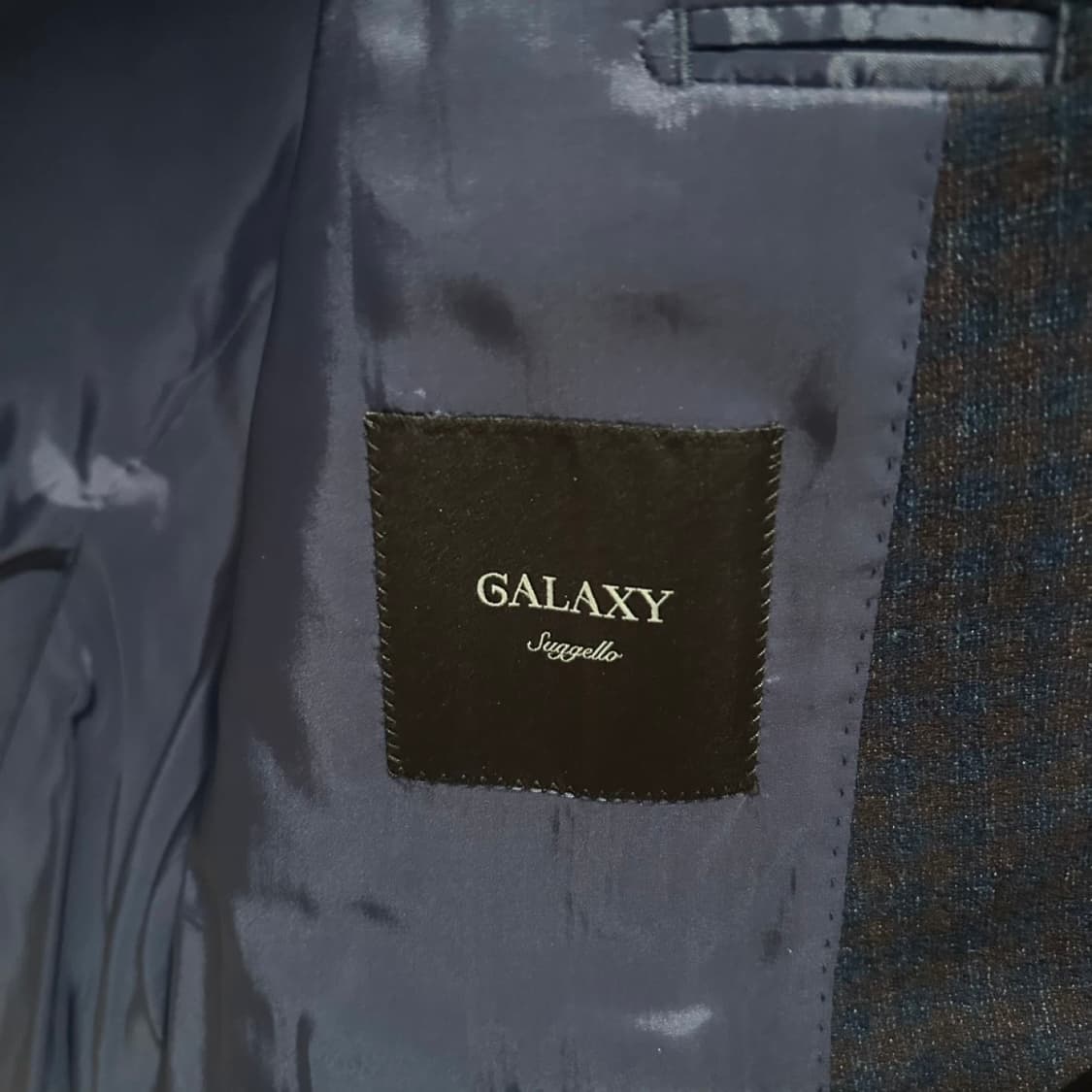 갤럭시 수젤로 라인_캐시미어 깅엄체크 자켓_54 상품이미지3