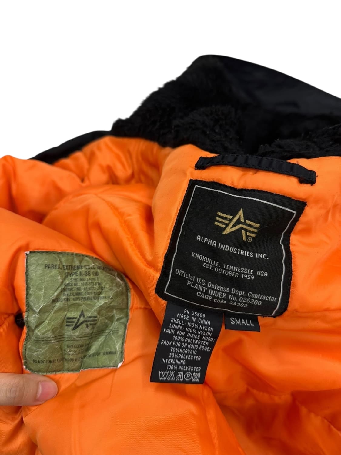 알파인더스트리 N3B 야상패딩 블랙 (S~L) 상품이미지9