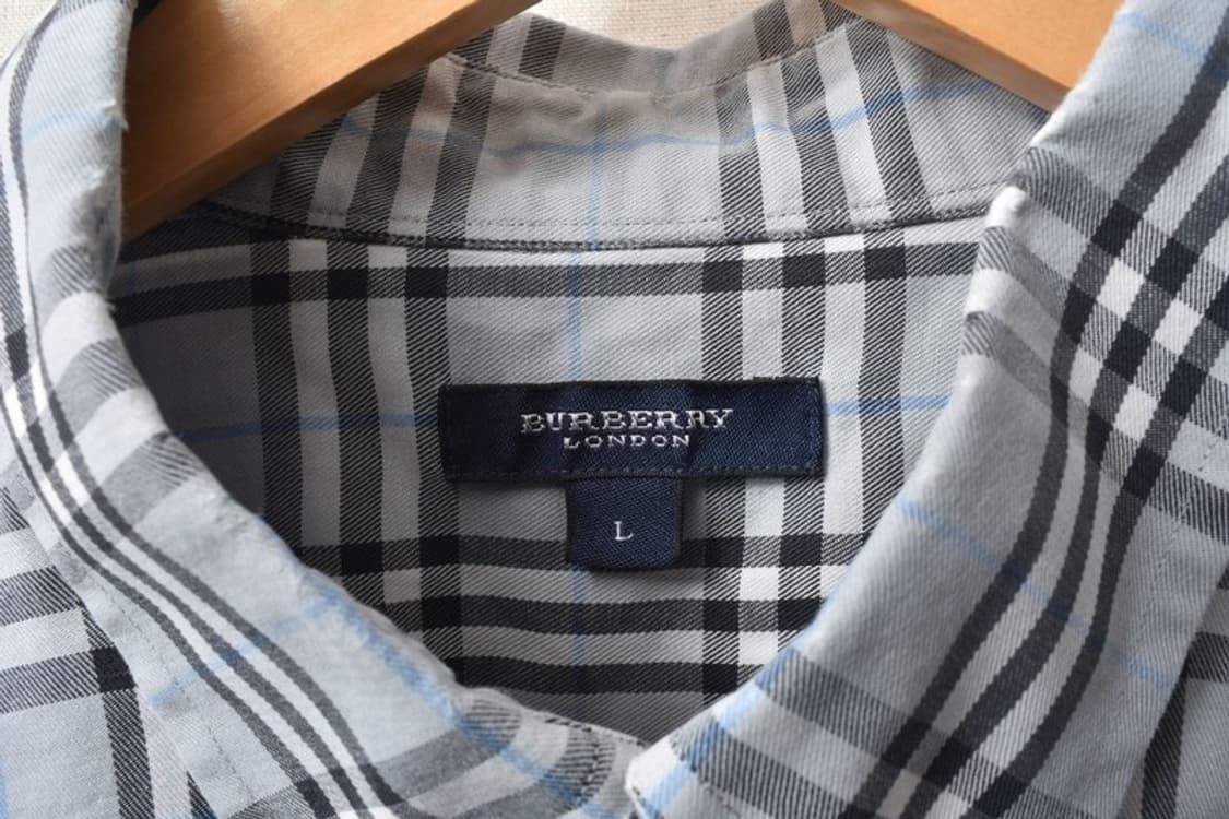 90S 버버리 노바체크 셔츠 L M0100 상품이미지8