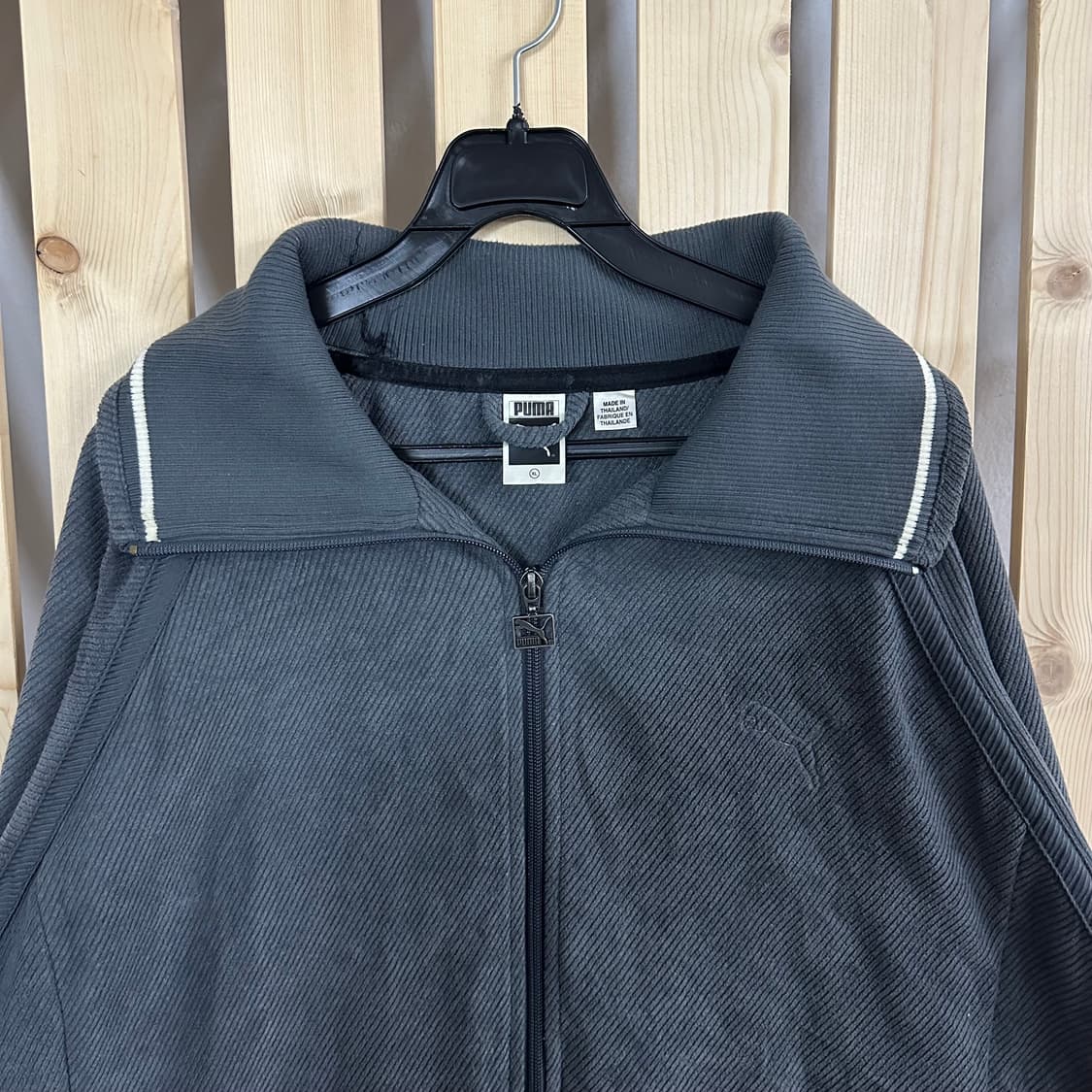 (XL) 퓨마 그레이 코듀로이 골덴 져지 트랙탑 상품이미지4