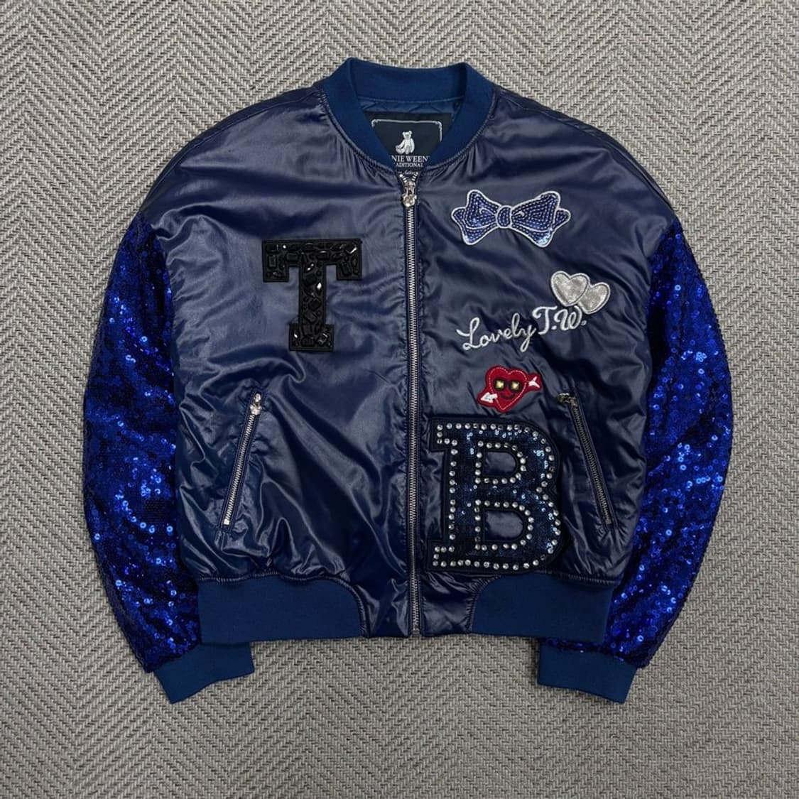 티니위니 스팽글 바시티 자켓 v1846  상품이미지1