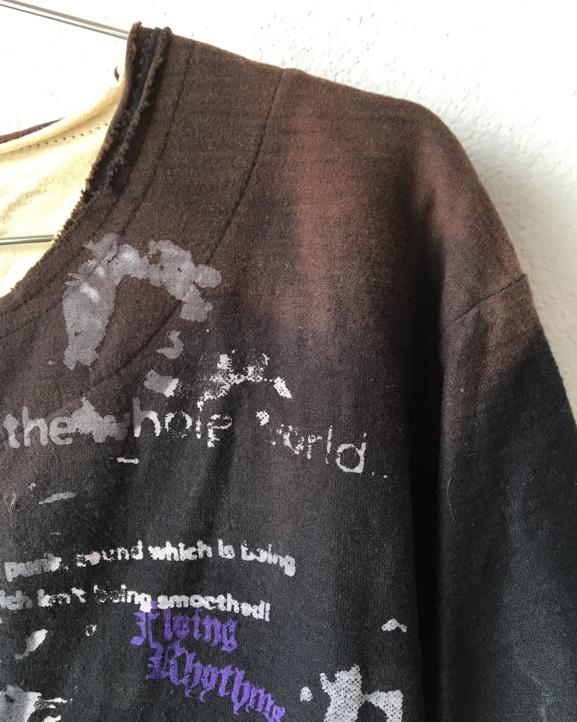 Lettering printing lace up t shirt 상품이미지4