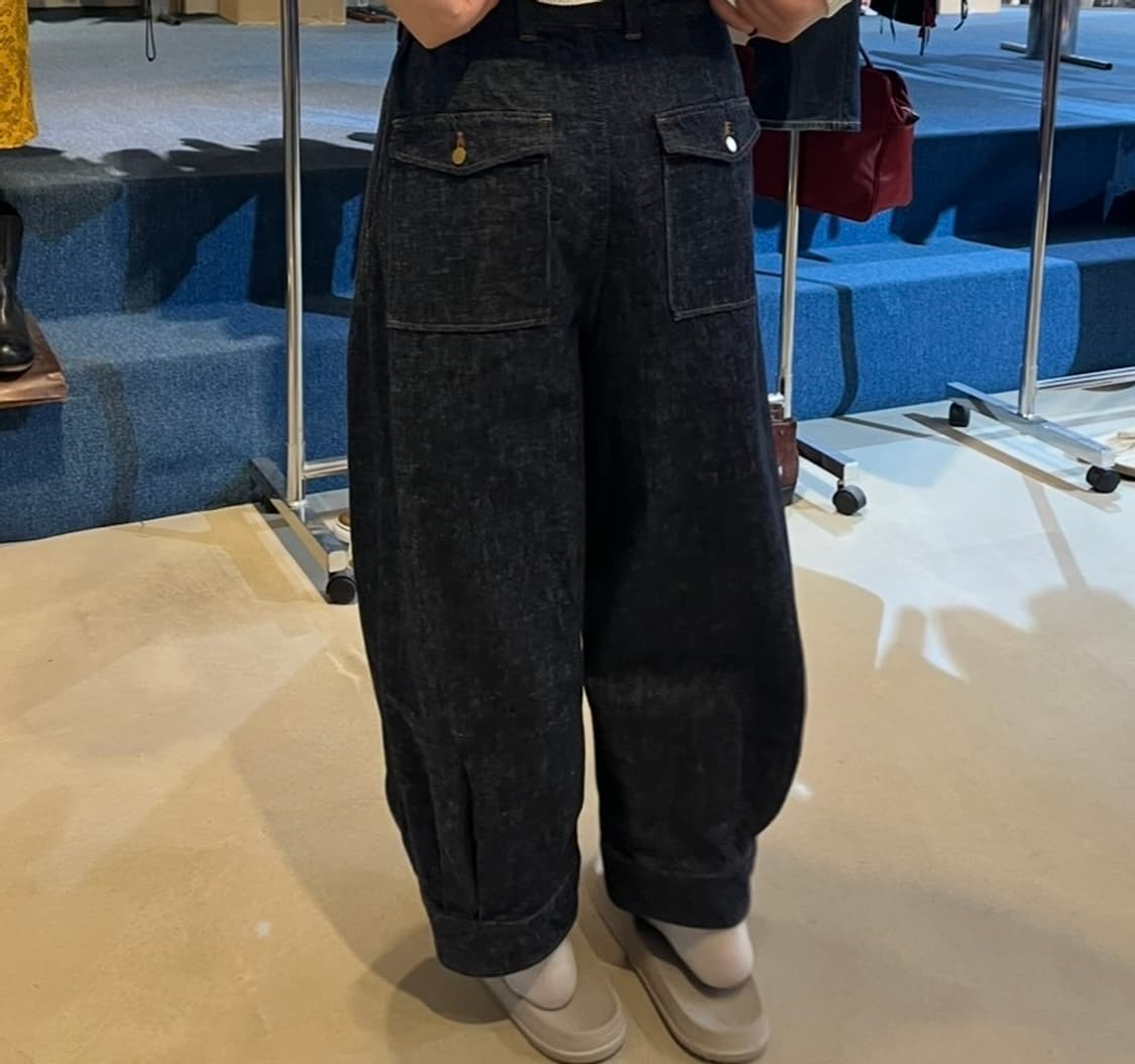 Malle chambre de charme 벌룬 생지 데님 팬츠 상품이미지1