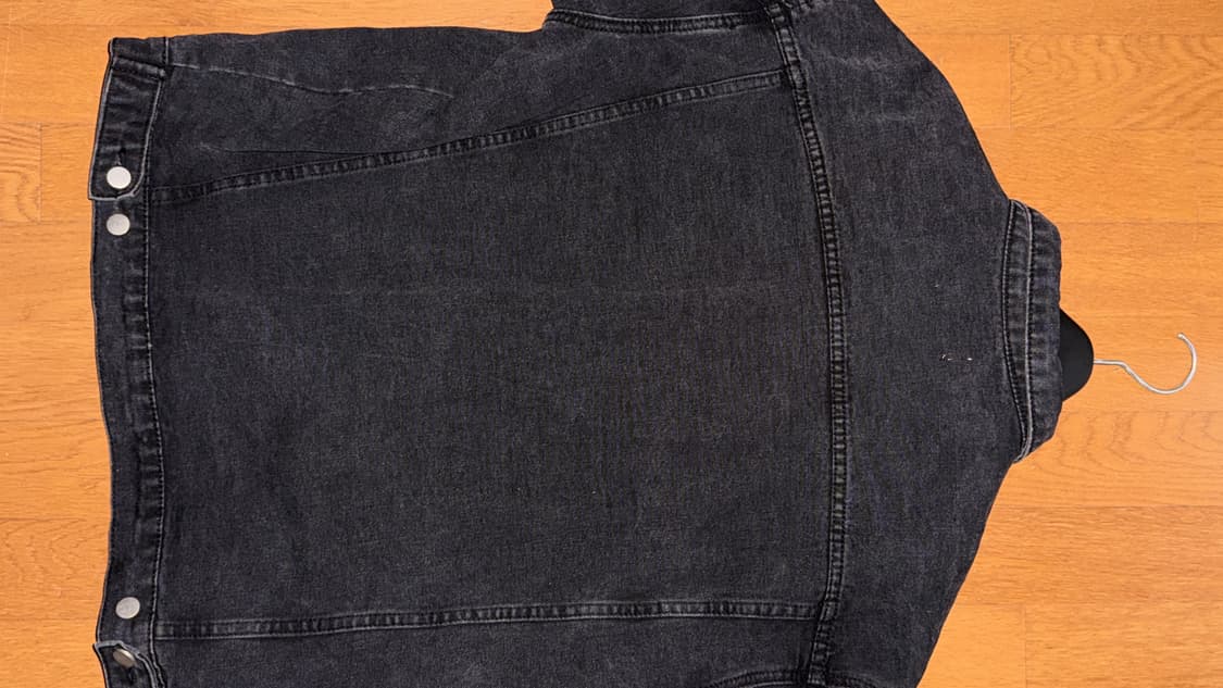 와시드 블랙 데님 자켓 상품이미지3