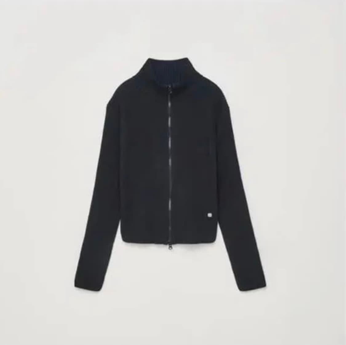 마뗑킴 니트집업 블랙 상품이미지1