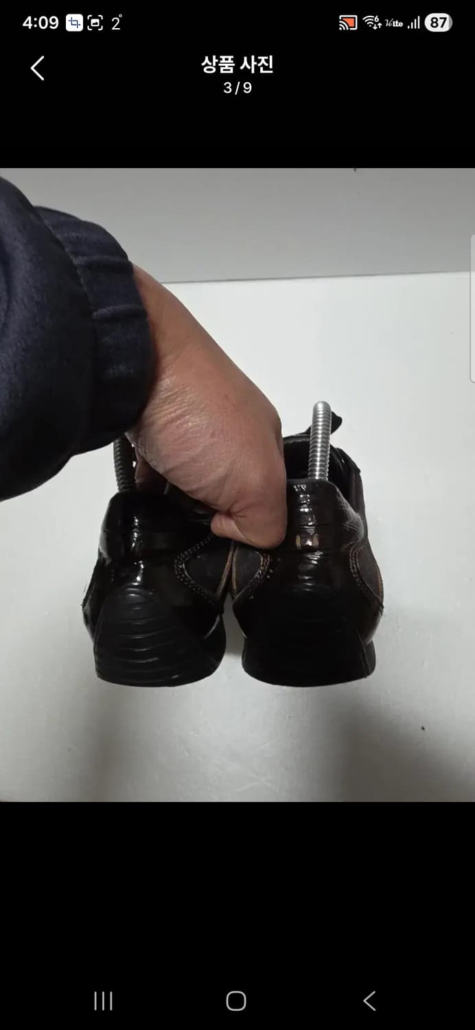 정품 루이비통 브라운 모노그램 스니커즈  사이즈 255 상품이미지3