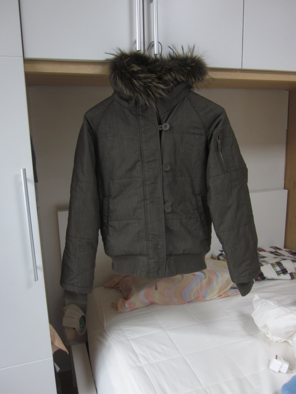 콜롬비아 columbia 복각 털 후드 패딩 자켓 상품이미지1