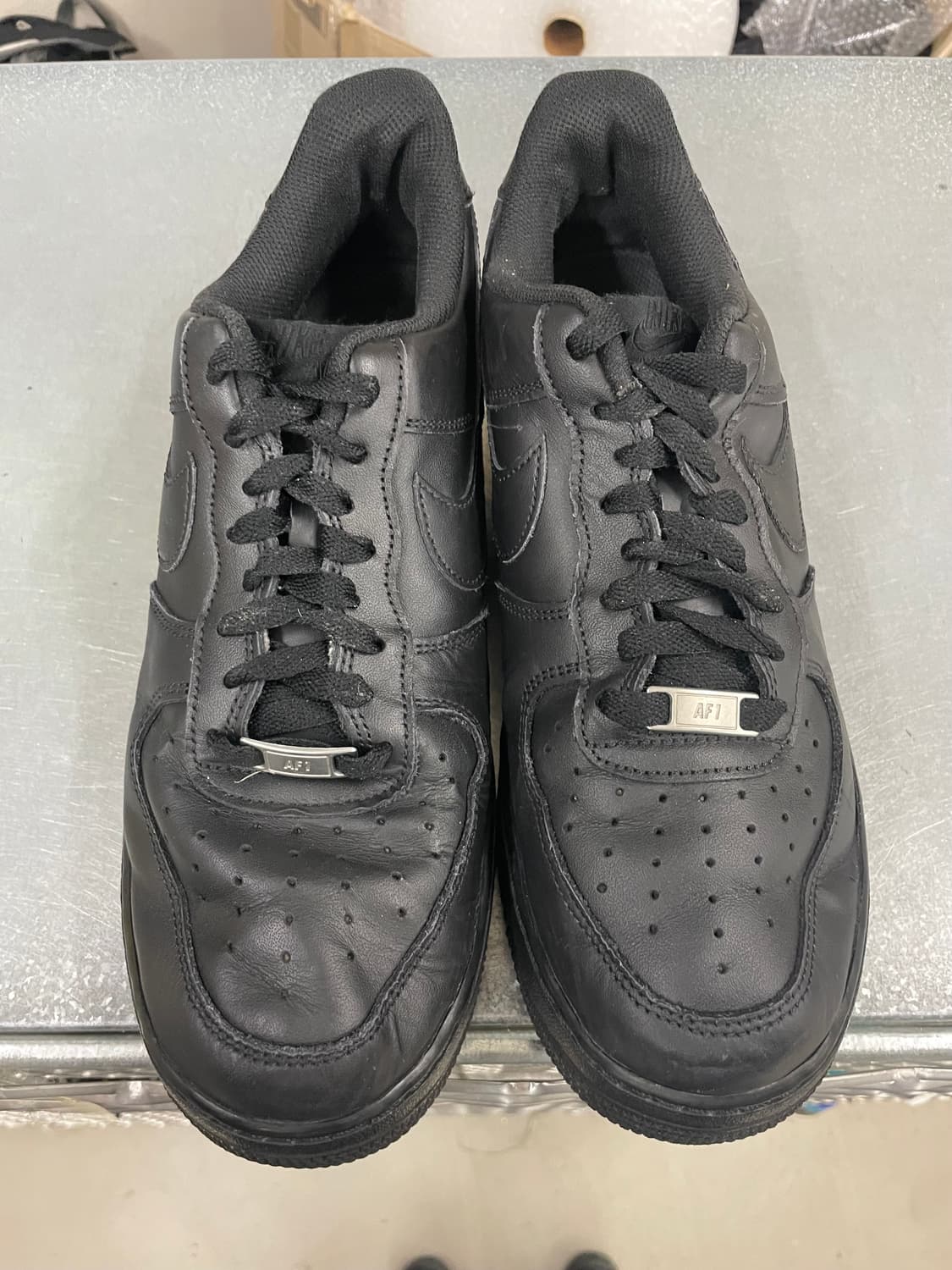 나이키 에어포스1 블랙 275  상품이미지5