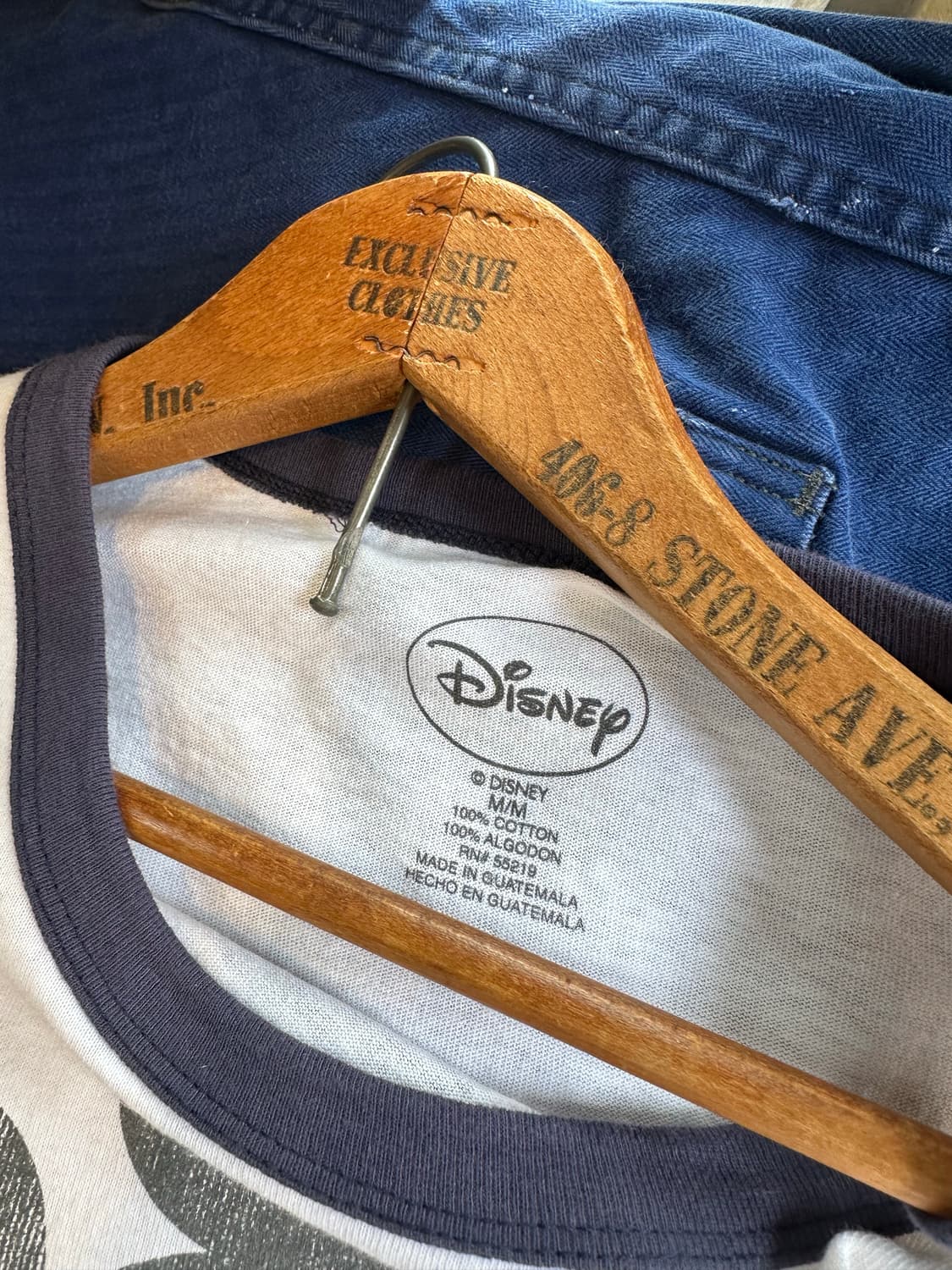 디즈니 미키마우스 프린팅 더티 링거티셔츠 상품이미지6