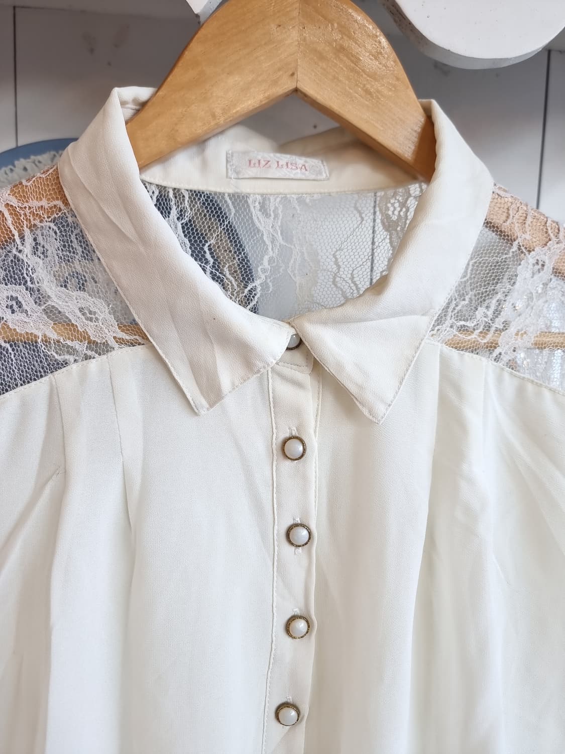 리즈리사 레이스 블라우스 플라워 원피스 상품이미지2