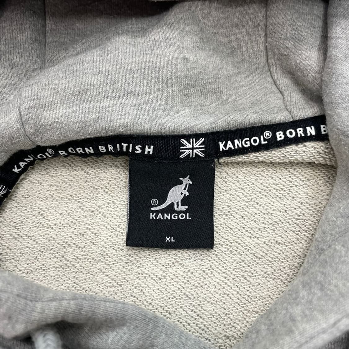 KANGOL 로고 후디 그레이 XL 상품이미지5