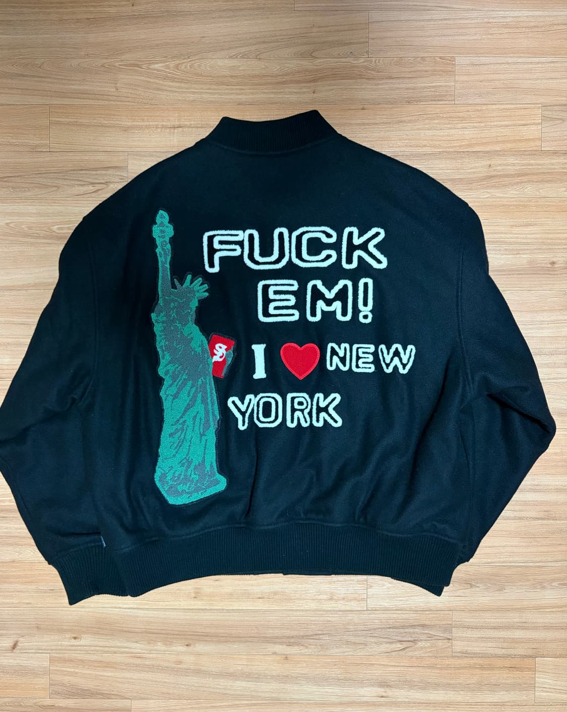 [XL] 슈프림 투어리스트 바시티 자켓 블랙  상품이미지3