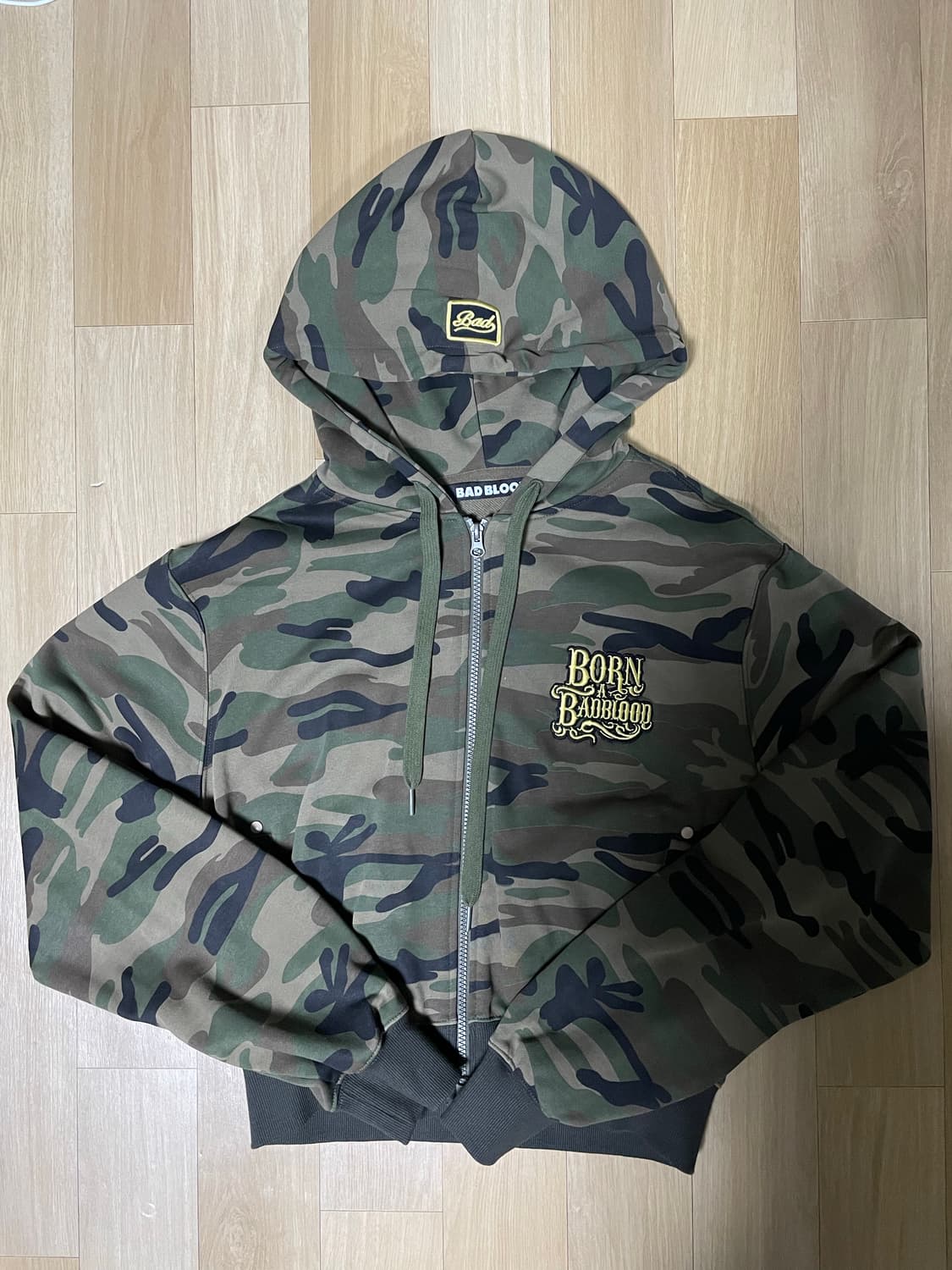 배드블러드 카모 후드 집업 - 밀리터리 상품이미지4