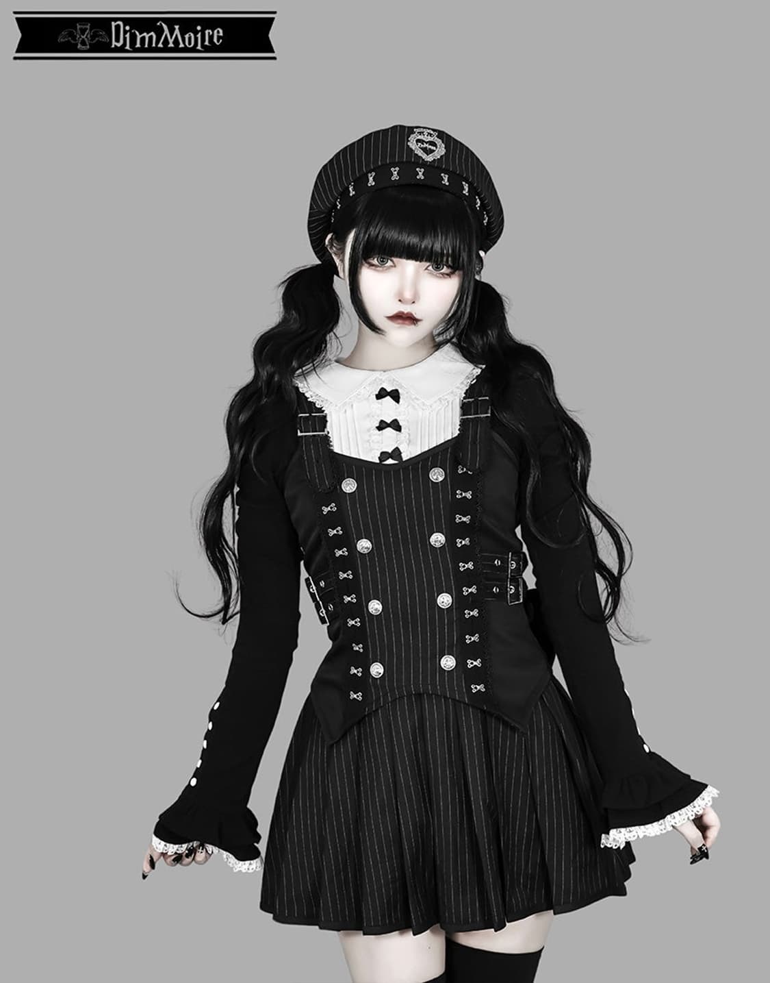 Dimmoire 블랙 오죠사마 오데카케 탑 딤모아르 양지뢰 지뢰계 섭컬 상품이미지6