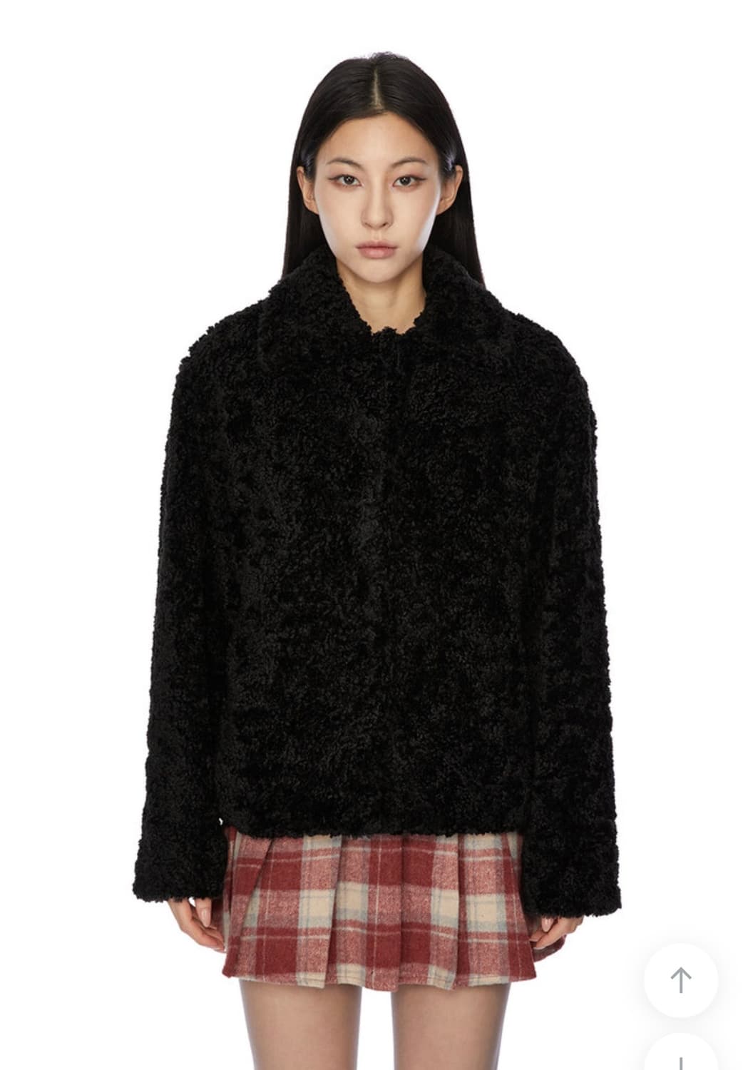 포르테나 퍼자켓 블랙 상품이미지1