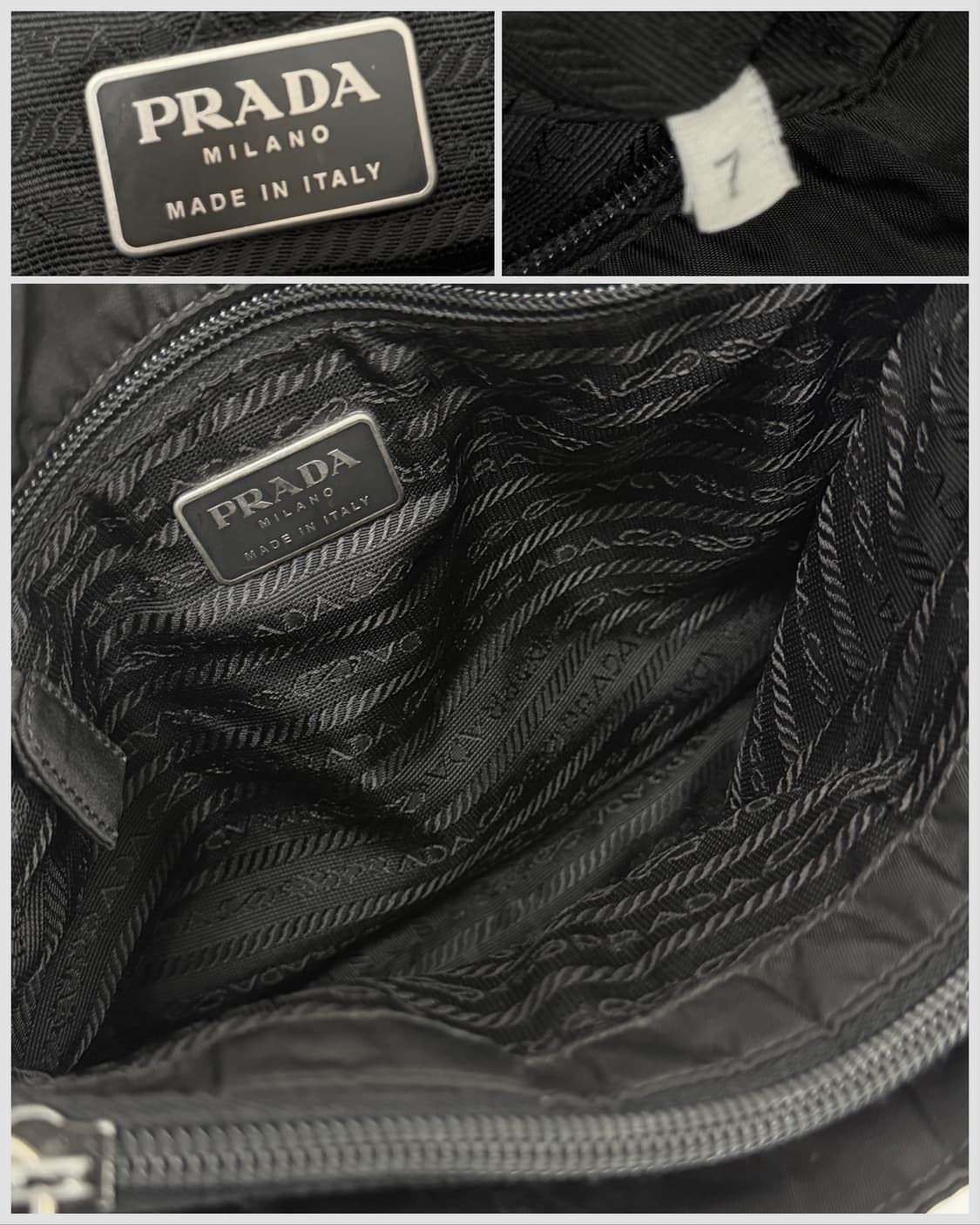 프라다 나일론 플라스틱 체인 크로스백 상품이미지9