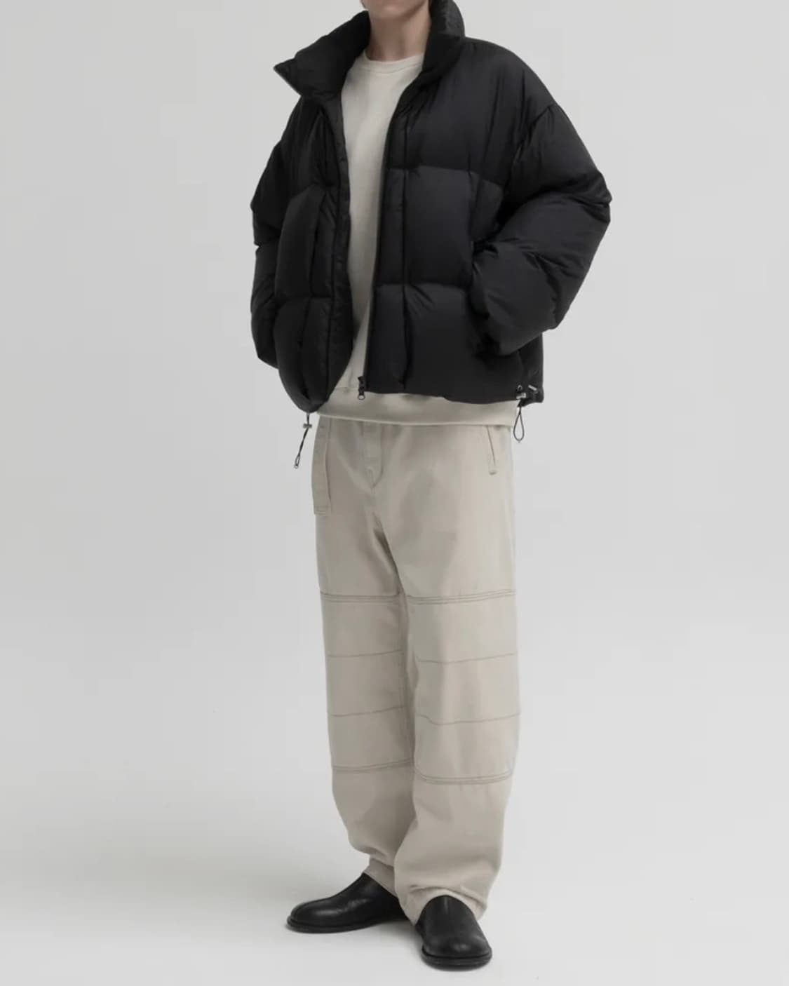 [M] 인사일런스 드로스트링 립스탑 구스 다운 자켓 상품이미지2