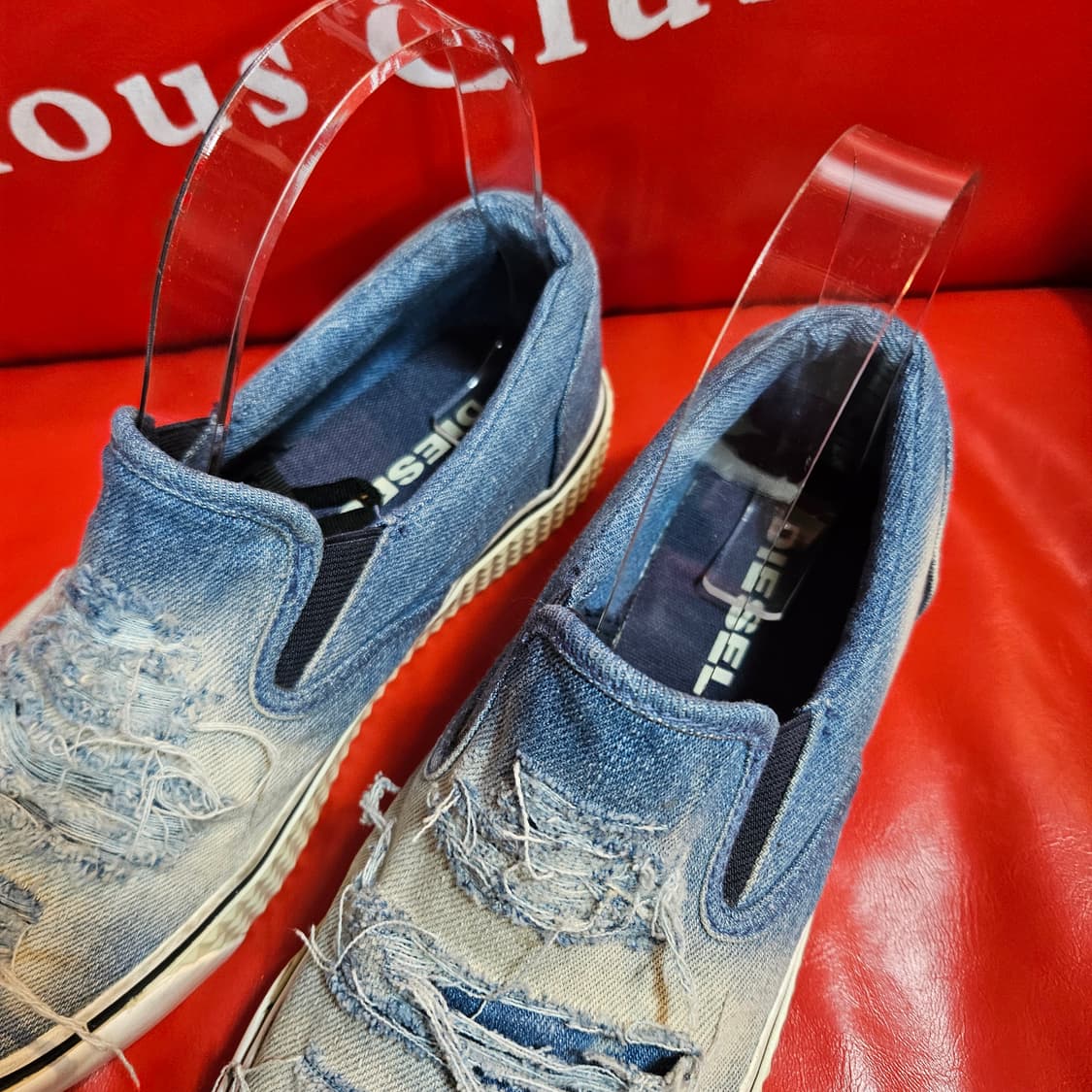 디젤(DIESEL) y2k 데님 워싱 슬립온 36size 상품이미지3