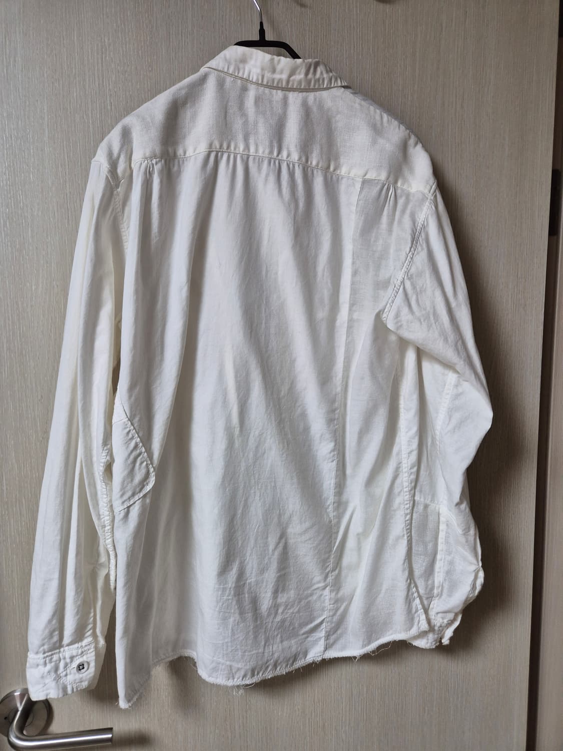 (정품) 캐피탈 패치워크 린넨 셔츠 남방 화이트 3 ( XL) 상품이미지2