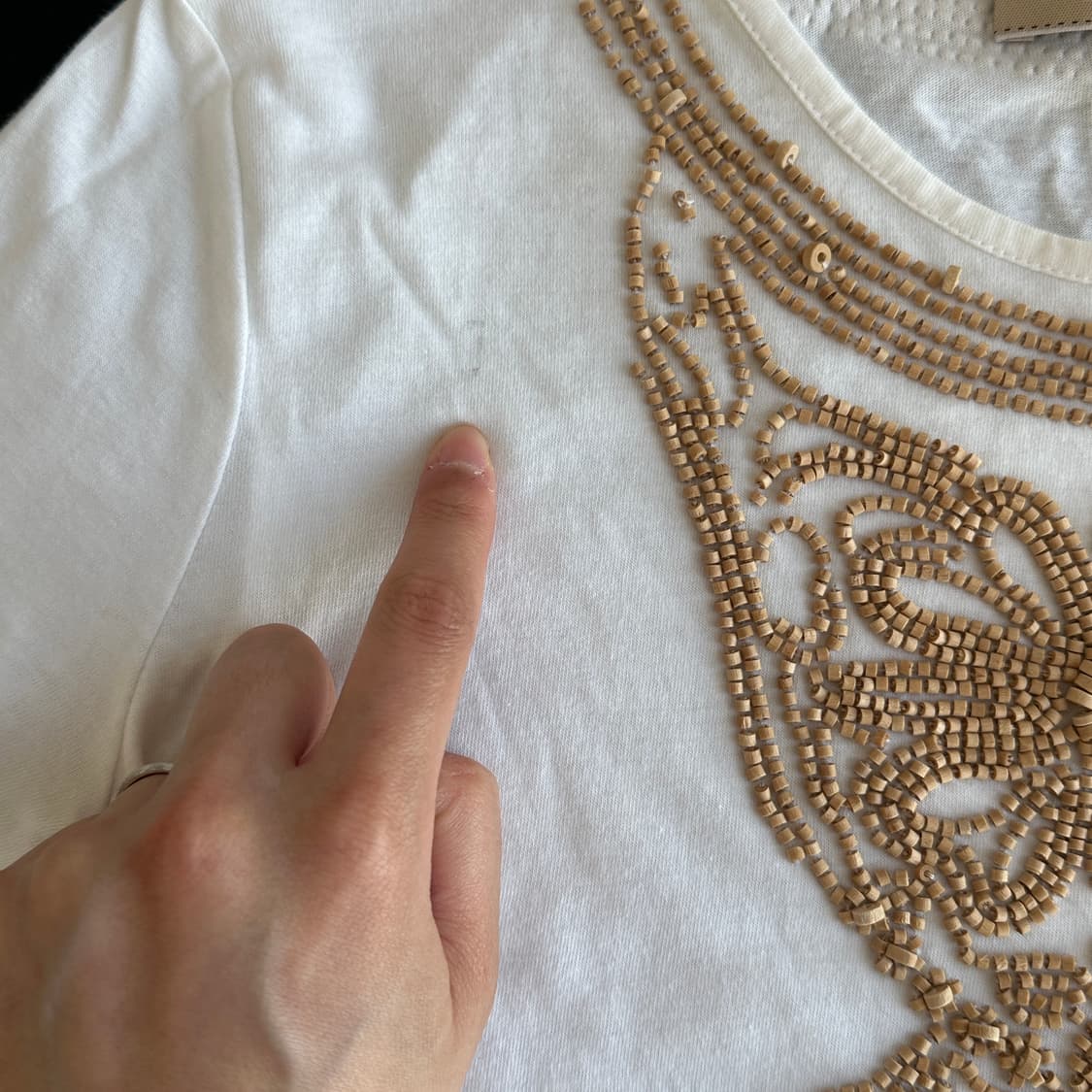 See by Chloe wood beaded tee 상품이미지5