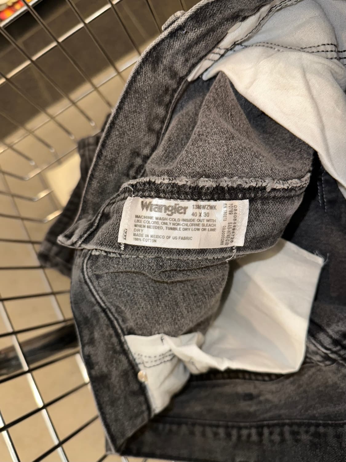 00’s Wrangler Mexico black washed denim  상품이미지10